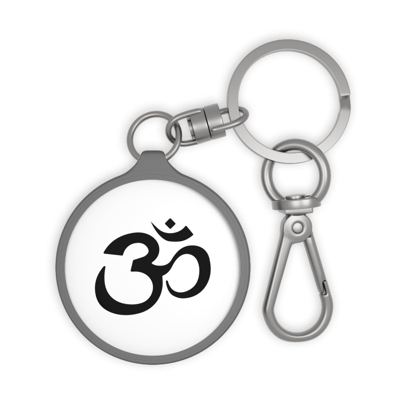 OM SYMBOL OHM • Edler Luxus Schlüsselanhänger mit Karabiner für Frauen & Männer