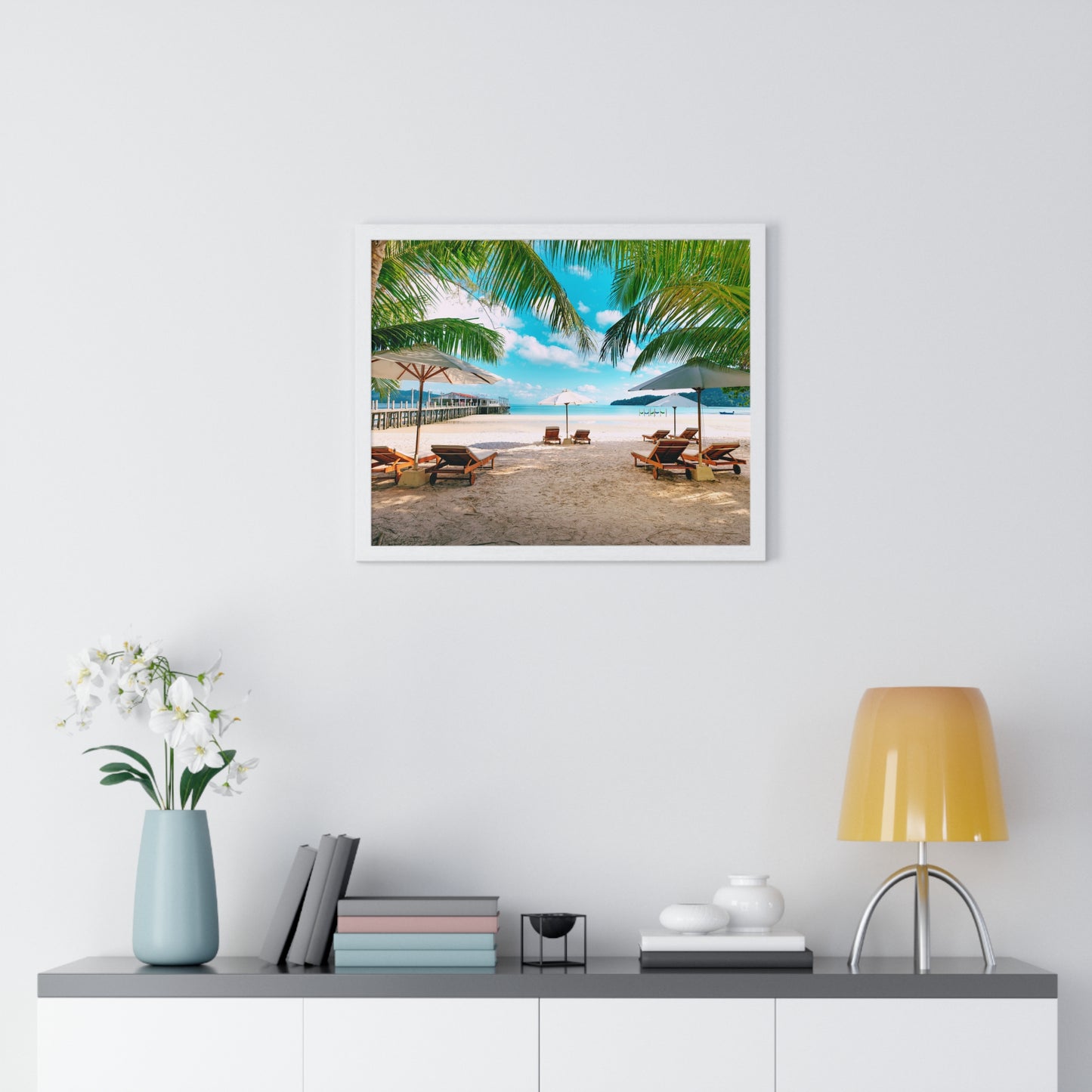 Horizontal Framed Poster • Urlaubsmotiv