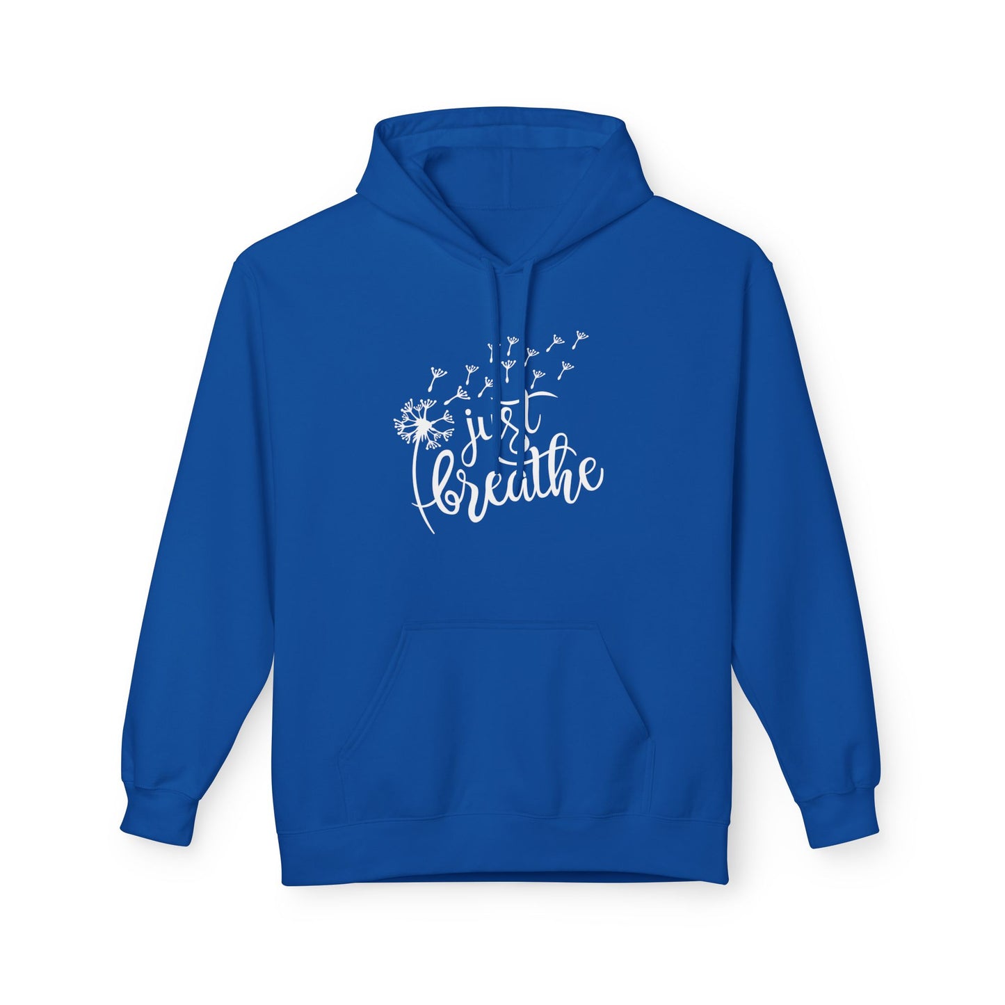 JUST BREATHE • Yoga Spruch Pusteblumenmotiv Fitness Kuschelweicher Hoodie für Damen & Herren • Baumwolle 🌿