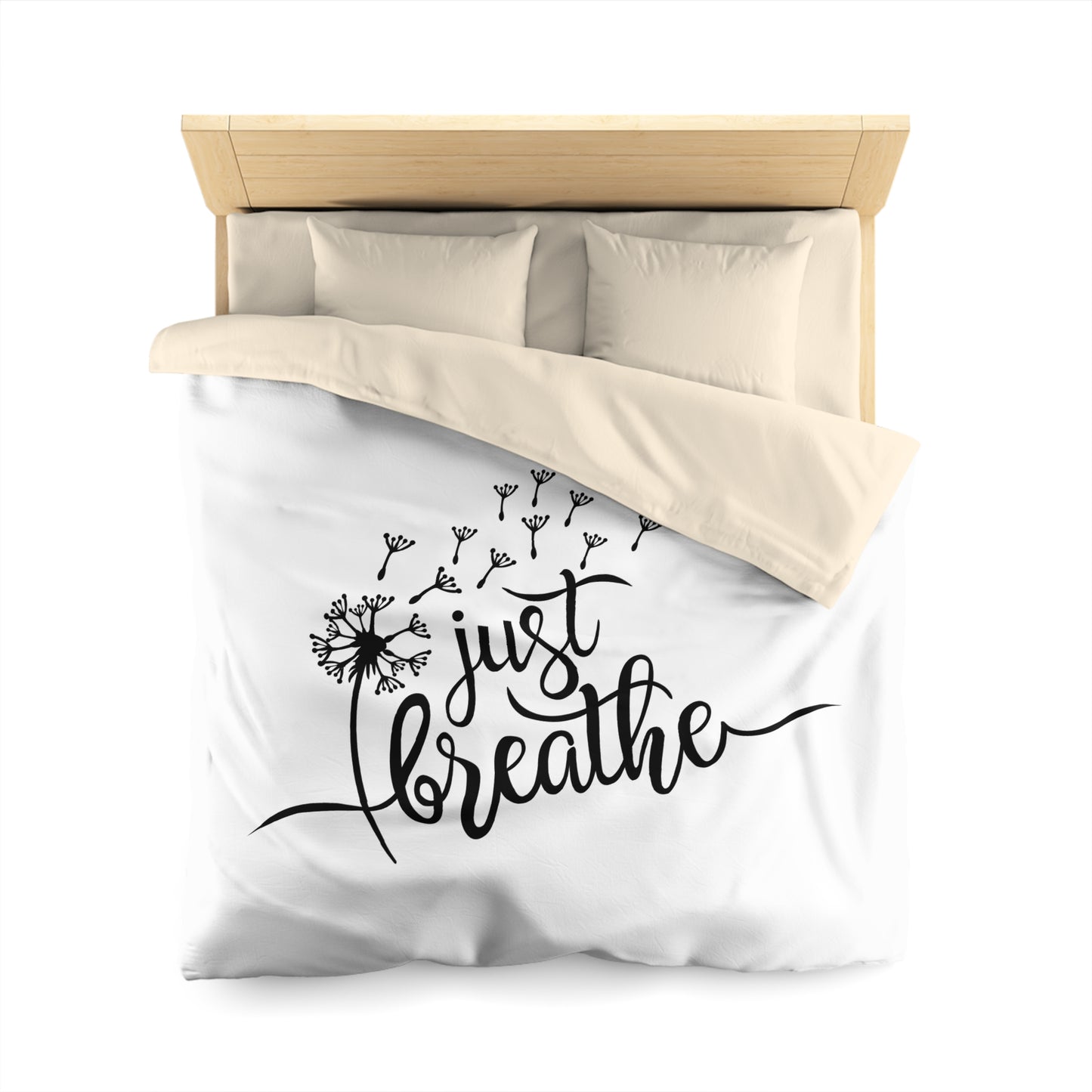 JUST BREATHE - PUSTEBLUME • Luxus Fleece Kuschelweich Bettwäsche 200x200 cm &  220x240 cm