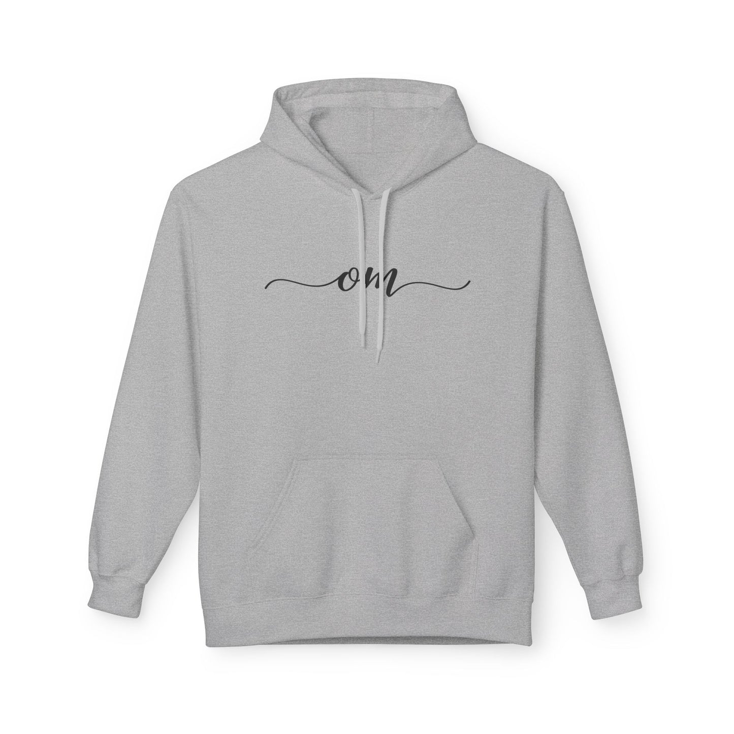 OM OHM SCHRIFTZUG YOGA MANTRA • Fleece Hoodie für Damen & Herren • Baumwolle 🌿