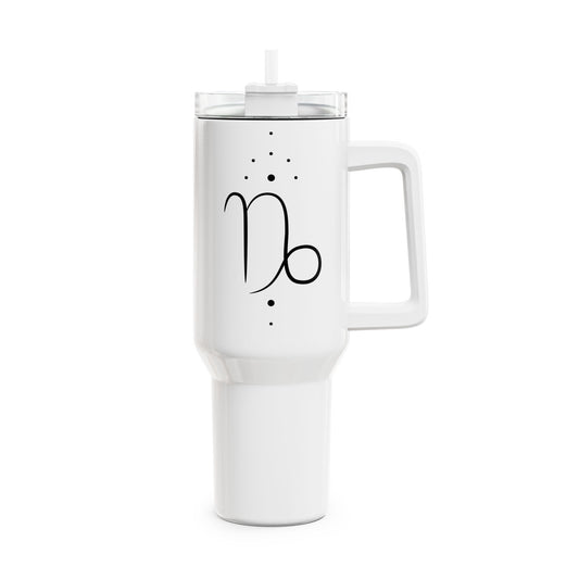 STEINBOCK CAPRICON STERNZEICHEN Tierkreiszeichen • Tumbler mit Henkel & Strohhalm • XXL Reisebecher 1,2L