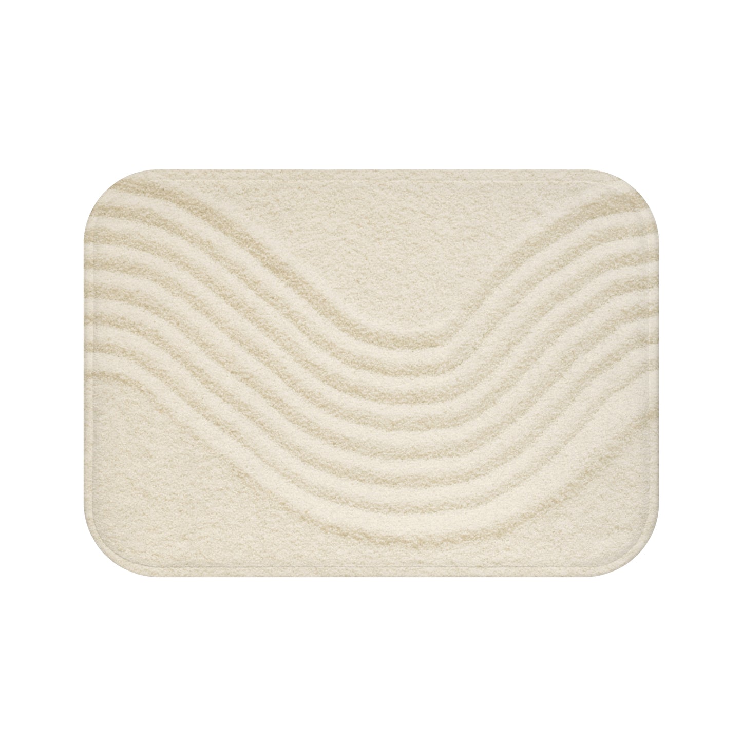 ZEN GARTEN SAND STRAND MOTIV • Badvorleger BEIGE / Fussmatte / Badteppich EXTRA Weich • 43 x 61 cm & 53 x 86 cm