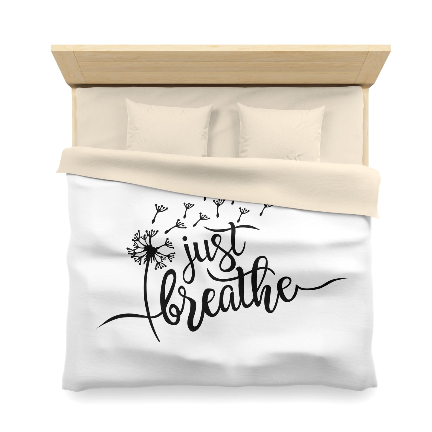 JUST BREATHE - PUSTEBLUME • Luxus Fleece Kuschelweich Bettwäsche 200x200 cm &  220x240 cm