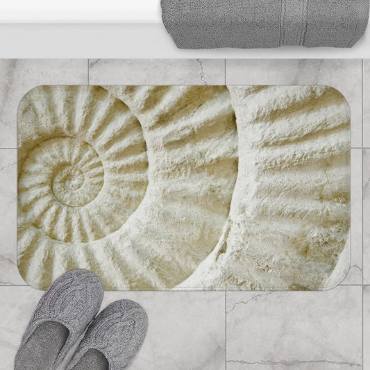 SCHNECKENMUSCHEL SPIRALE • Badvorleger / Fussmatte / Badteppich EXTRA Weich • 43 x 61 cm & 53 x 86 cm