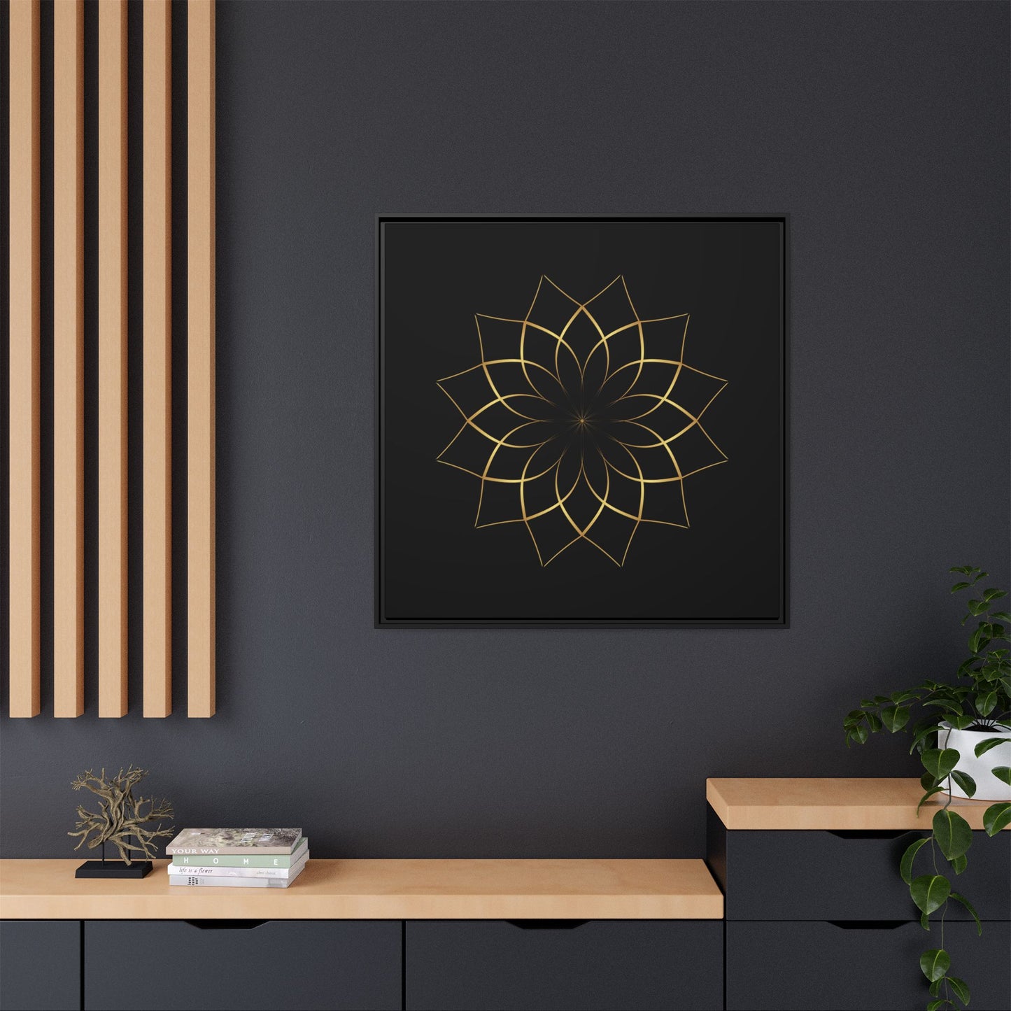 Matte Canvas, Framed (Multi-color)