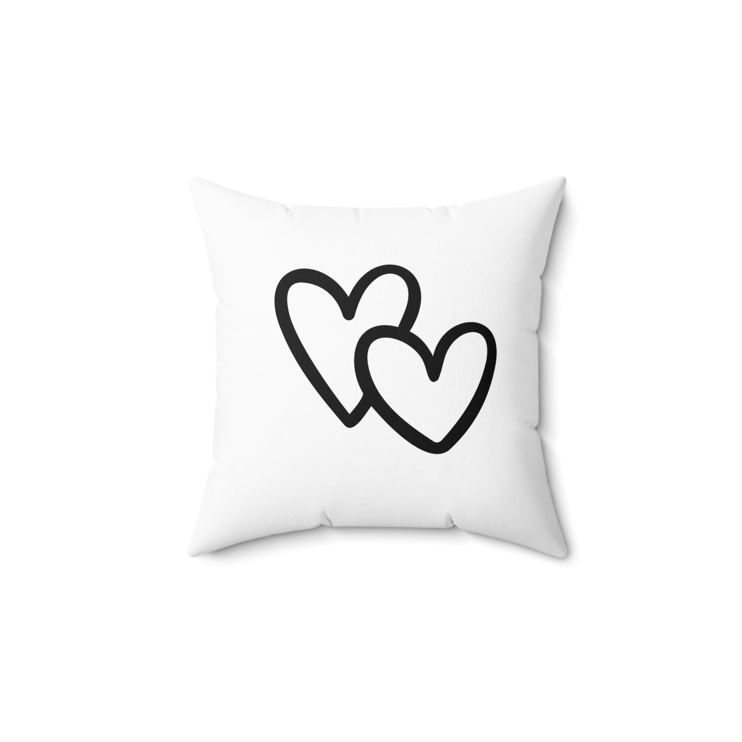 HERZEN NIEDLICH • Liebesbeweis Geschenk, LOVE Liebesbotschaft • Deko Kissen mit Reißverschluss Quadratisch Weiss