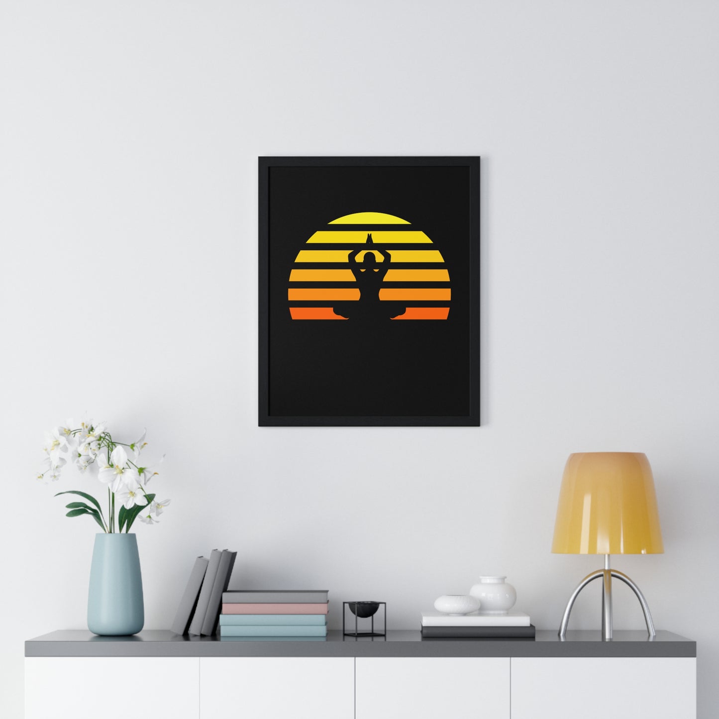 • Gerahmtes POSTER mit Glasfront • Rahmenfarbe Schwarz / Weiß