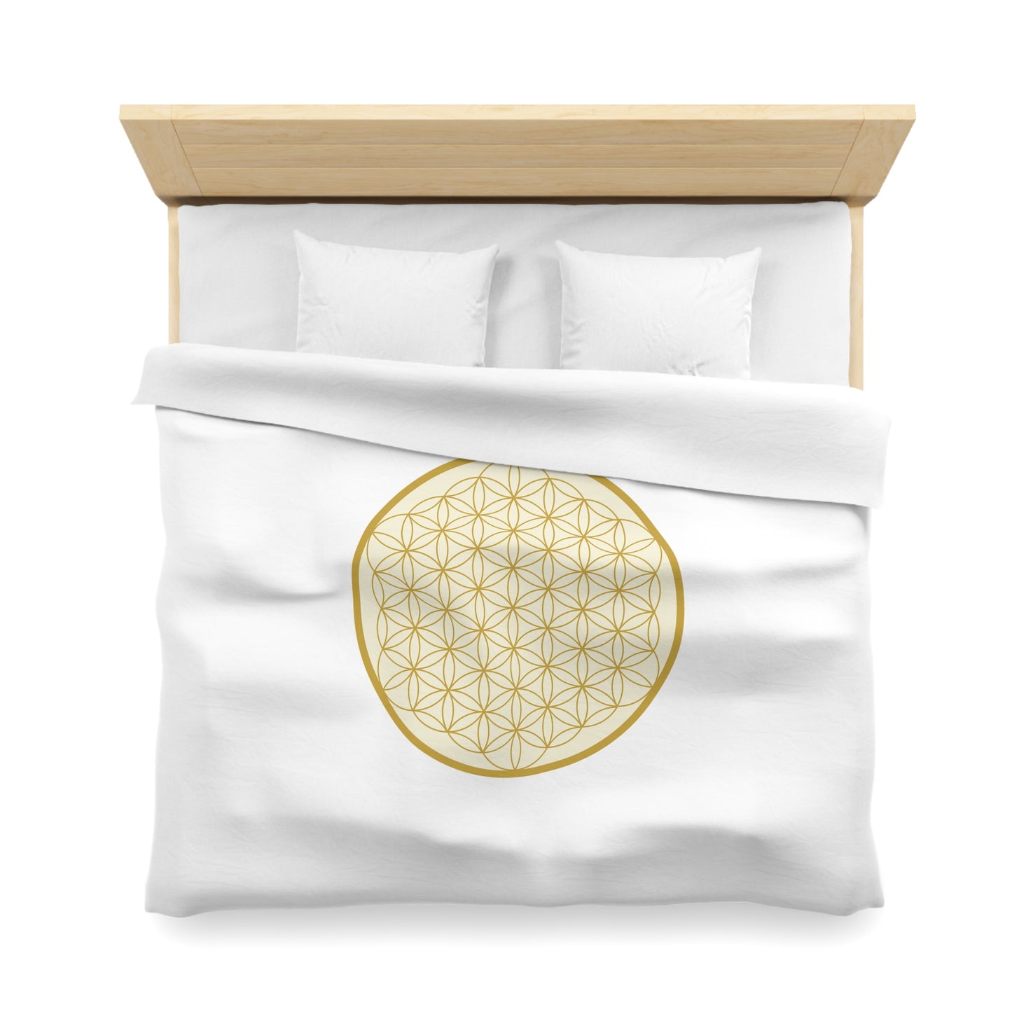 BLUME DES LEBENS SYMBOL • Luxus Fleece Kuschelweich Bettwäsche 200x200 cm &  220x240 cm