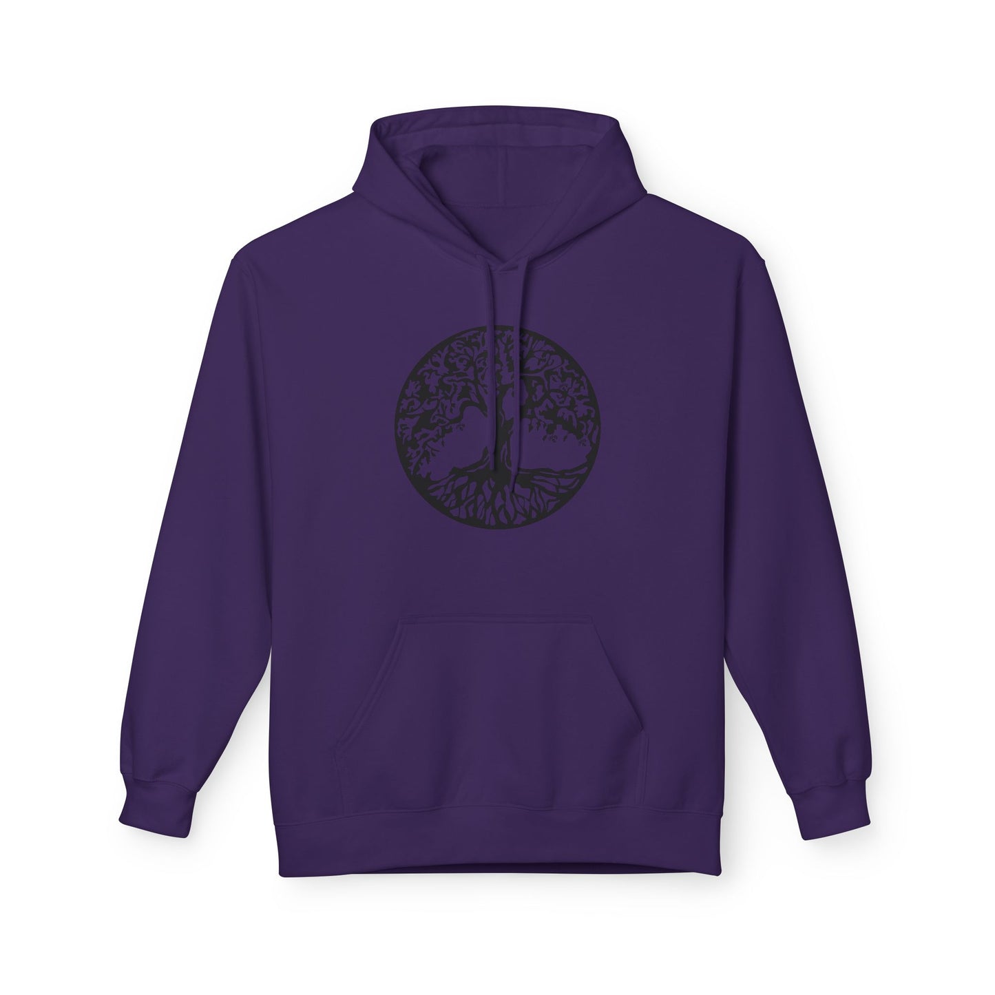 BAUM DES LEBENS SYMBOL ZEICHNUNG • Kuschelweicher Hoodie für Damen & Herren • Baumwolle 🌿
