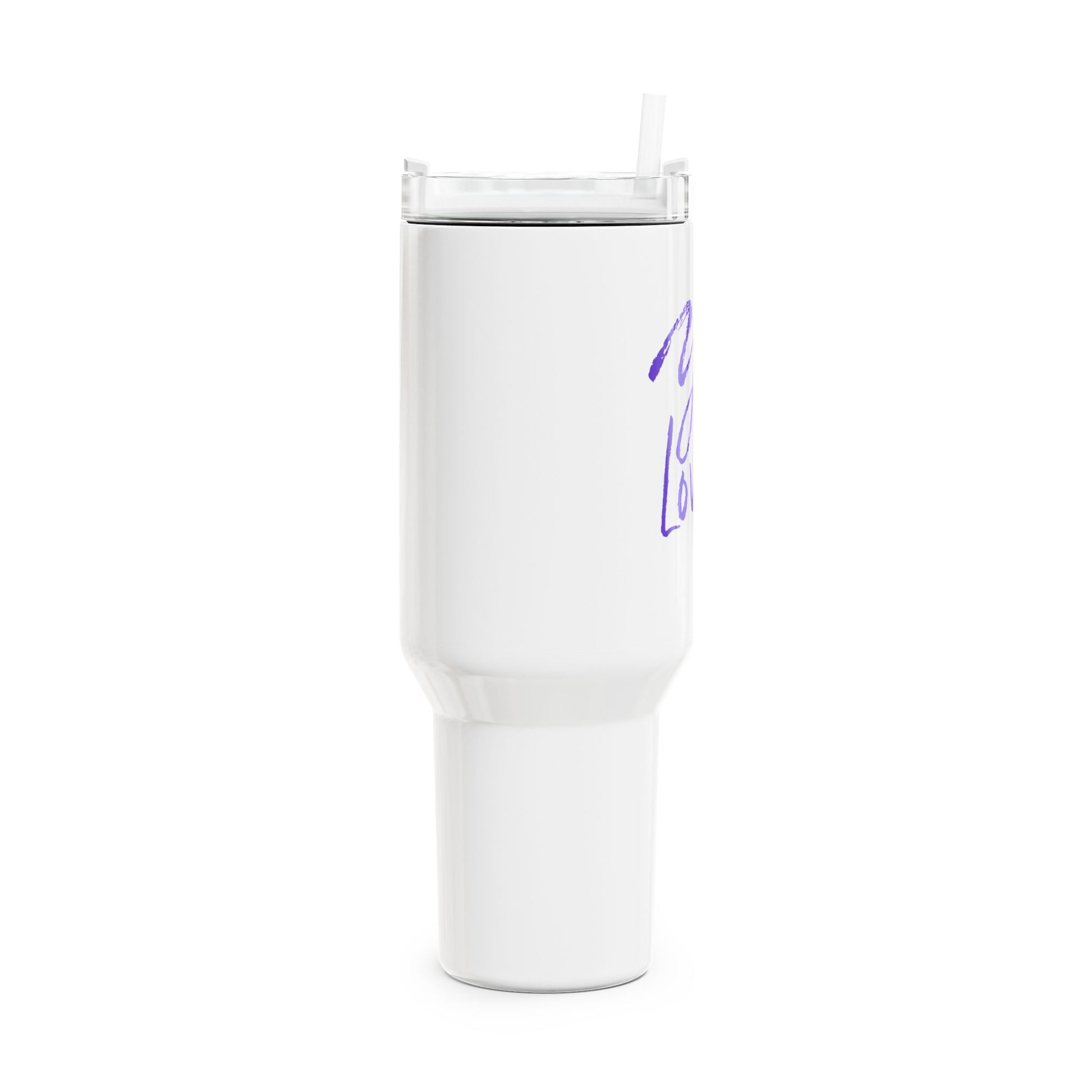 YOGA LOVER • Tumbler mit Henkel & Strohhalm • XXL Reisebecher 1,2L - YOGA SANTA