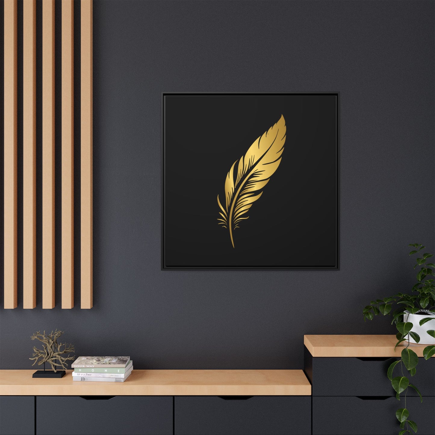 Matte Canvas, Framed (Multi-color)