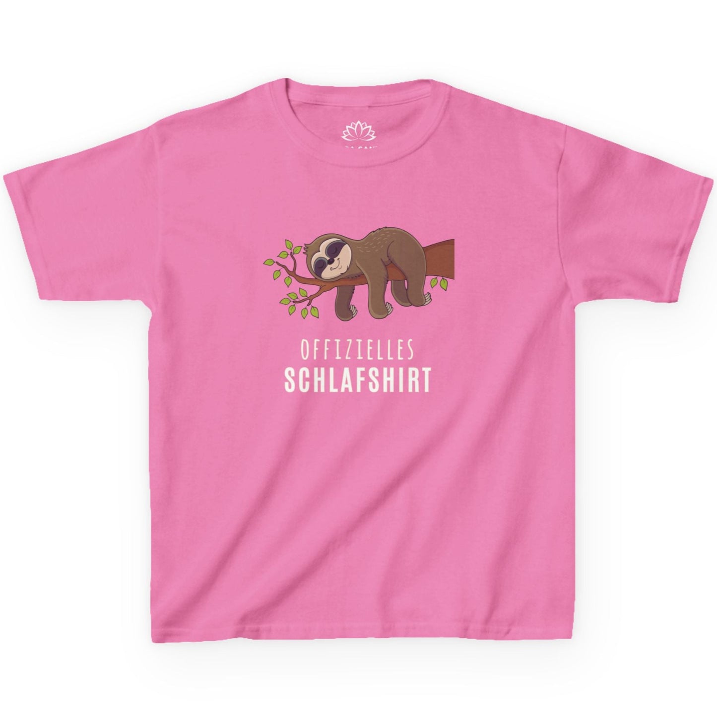 OFFIZIELLES SCHLAFSHIRT FAULTIER SLOT SÜß NIEDLICH COMIC • Pijama Schlafoberteil Oversize Kinder T-Shirt Mädchen Jungen • BIO Baumwolle 🌿