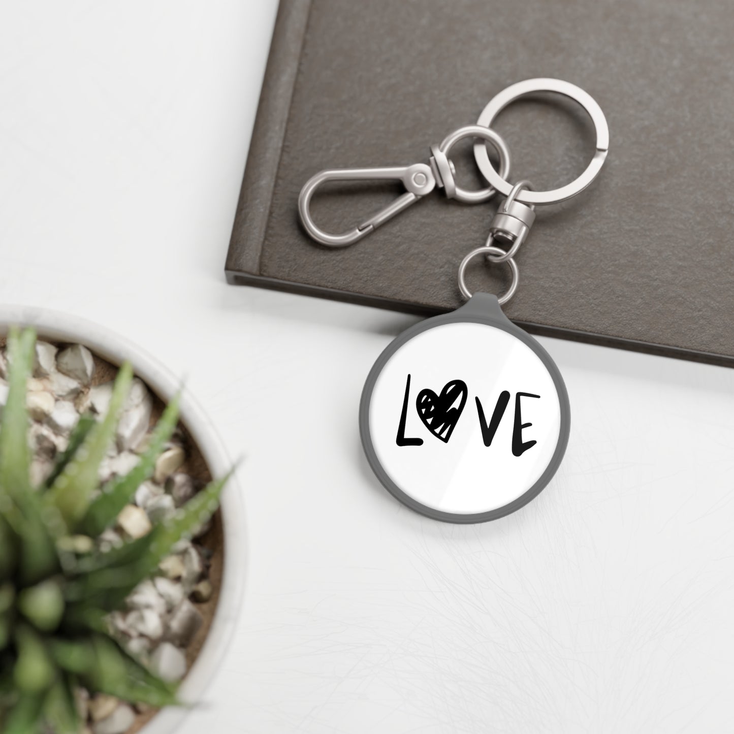 LOVE HERZ LIEBESBEWEIS • Edler Luxus Schlüsselanhänger mit Karabiner für Frauen & Männer