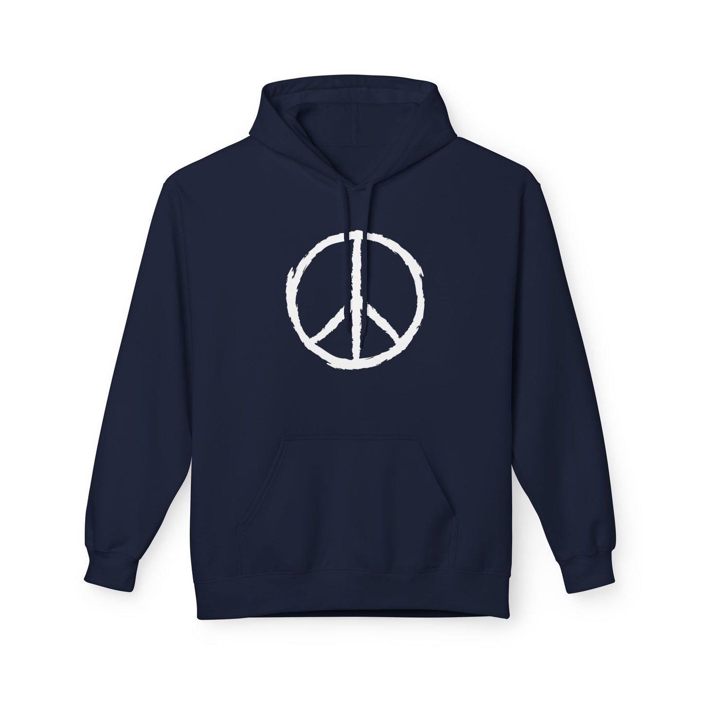 PEACE ZEICHEN HANDGEZEICHNET FRIEDENSSYMBOLE FRIEDENSBOTSCHAFT • Hippie Boho Hoodie für Damen & Herren • Baumwolle 🌿