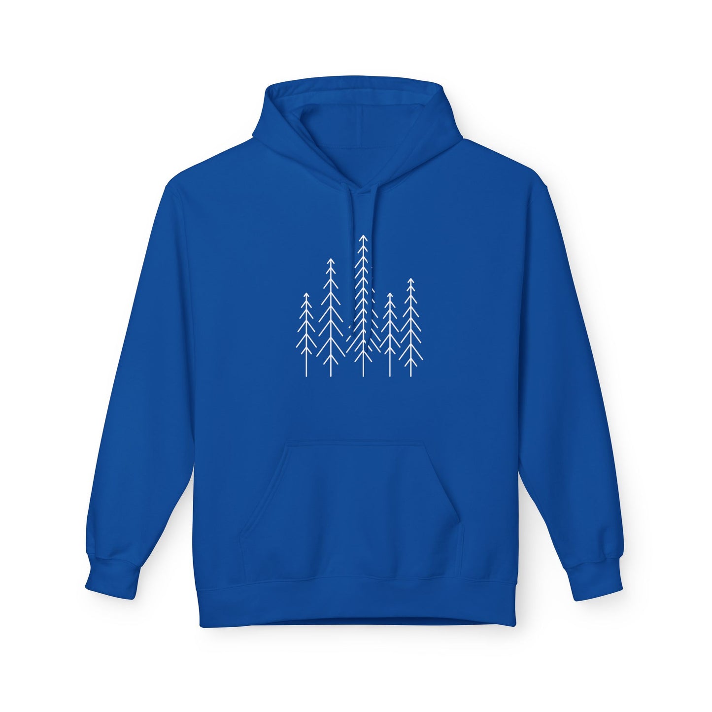 BÄUME WALD MOTIV • Minimalisitische Zeichnung • Kuscheliger Hoodie für Damen & Herren • Baumwolle 🌿