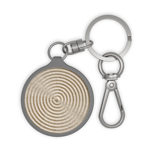 ZEN GARTEN SPIRALE FENG SHUI • Edler Luxus Schlüsselanhänger mit Karabiner für Frauen & Männer