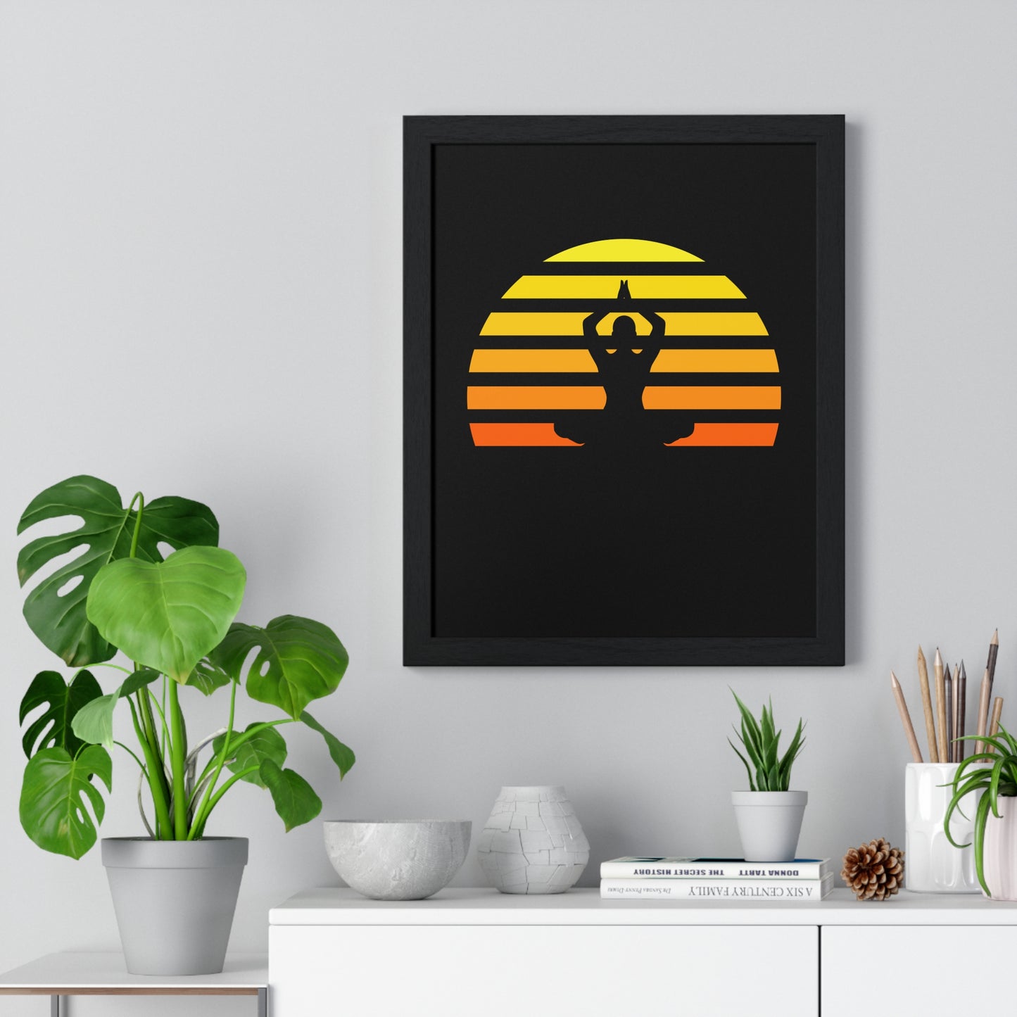 • Gerahmtes POSTER mit Glasfront • Rahmenfarbe Schwarz / Weiß