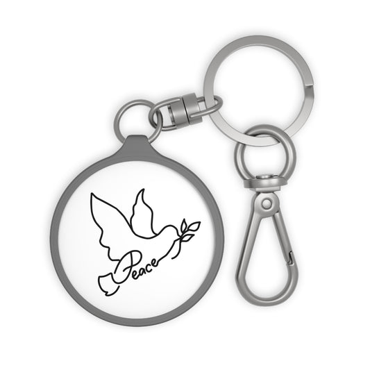 PEACE FRIEDENSHTAUBE • Edler Luxus Schlüsselanhänger mit Karabiner für Frauen & Männer