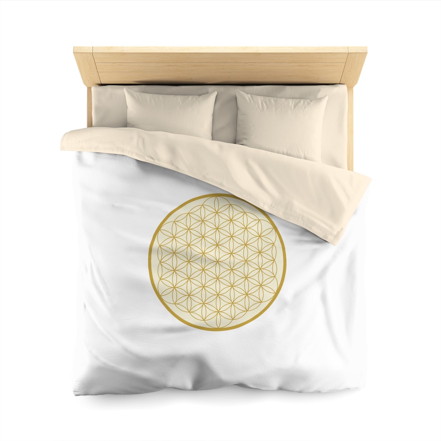 BLUME DES LEBENS SYMBOL • Luxus Fleece Kuschelweich Bettwäsche 200x200 cm &  220x240 cm