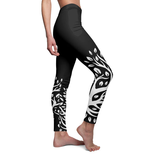 OLIVENBAUM • Damen Leggins Schwarz • Beste Leggings für Sport & Freizeit