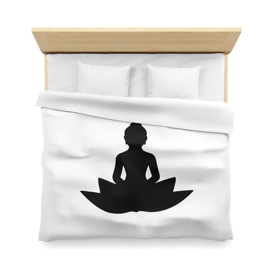 BUDDHA IN LOTUSBLÜTE - Buddhistisch • Luxus Fleece Kuschelweich Bettwäsche 200x200 cm &  220x240 cm