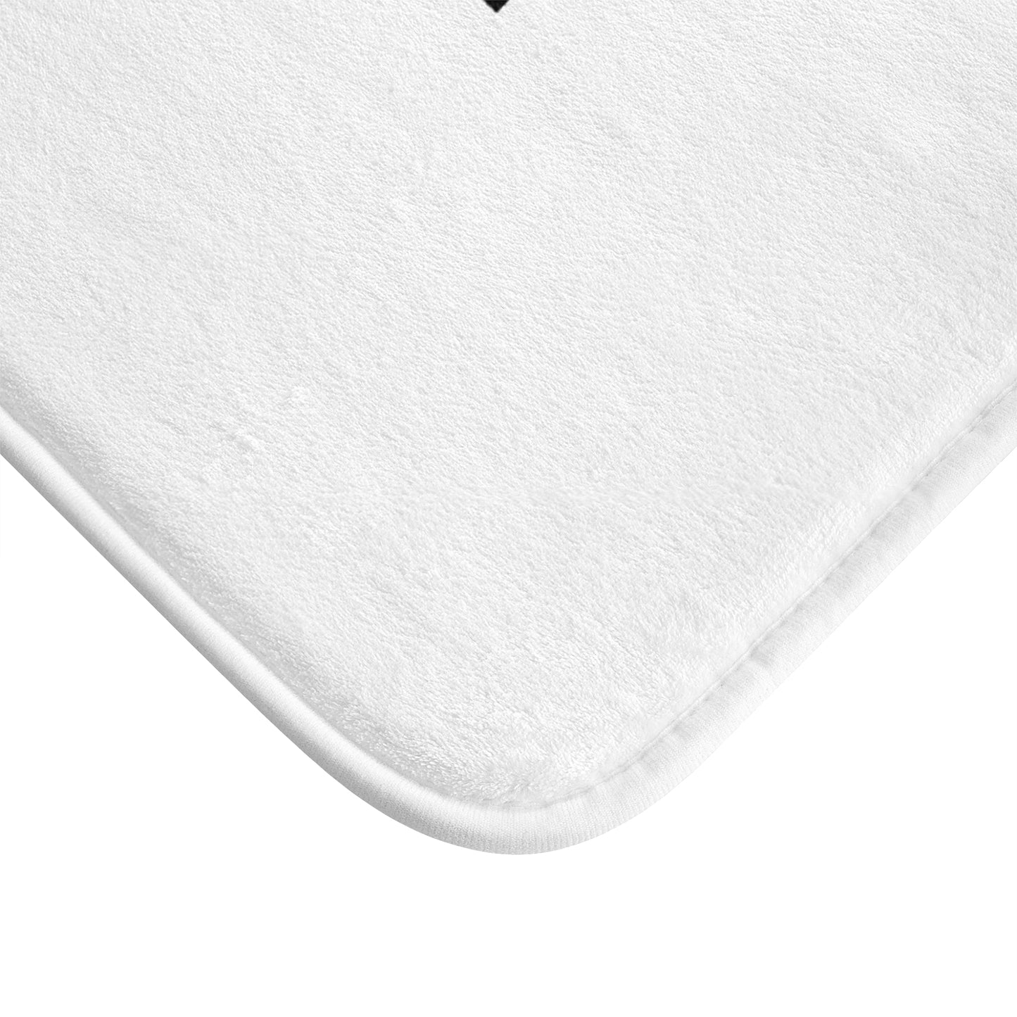 PEACE SCHRIFTZUG FRIEDESNSBOTSCHAFT • Badvorleger Weiss / Fussmatte / Badteppich EXTRA Weich • 53 x 86 cm