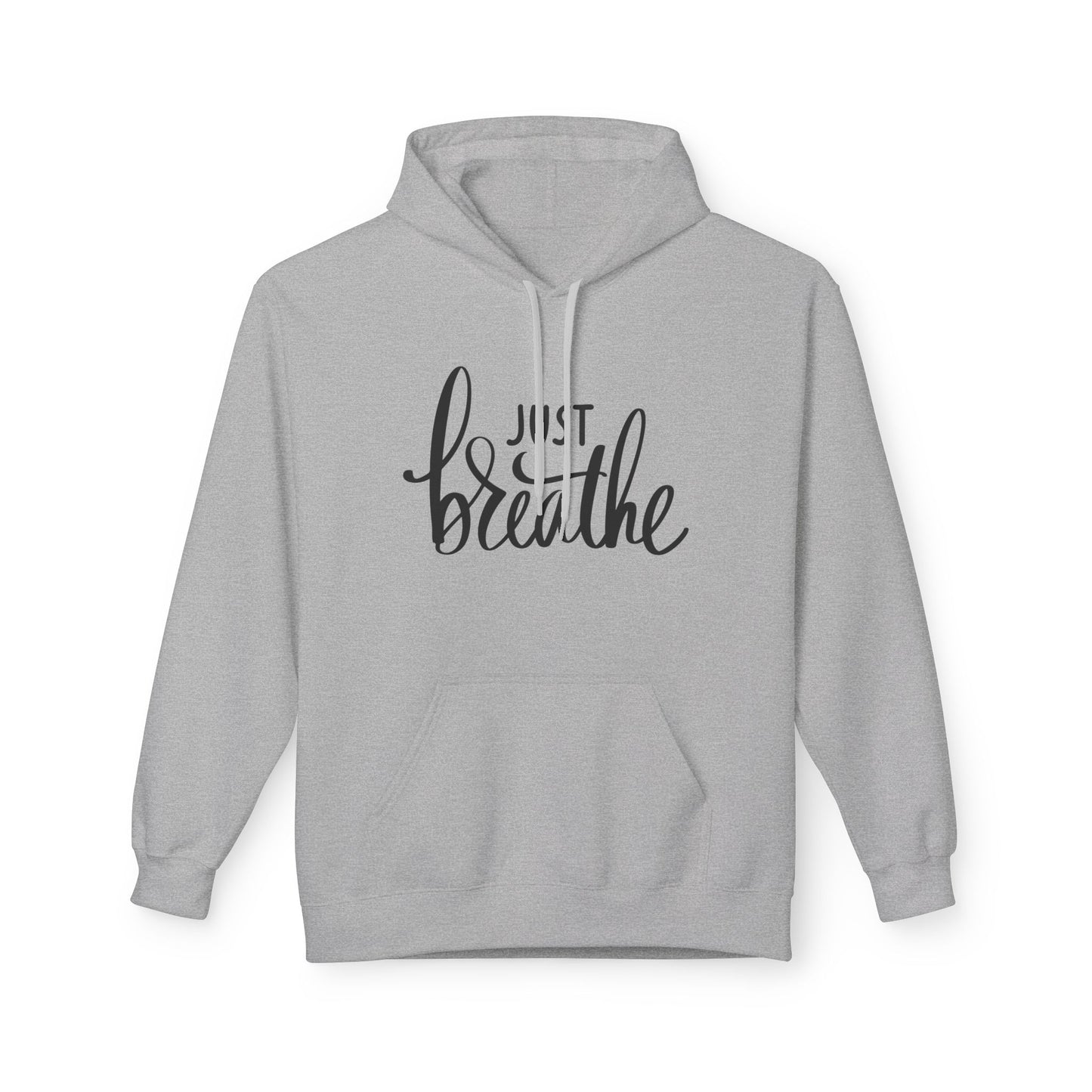 JUST BREATHE • Yoga Meditations Spruch Inspirierender Kuschelweicher Hoodie für Damen & Herren • Baumwolle 🌿