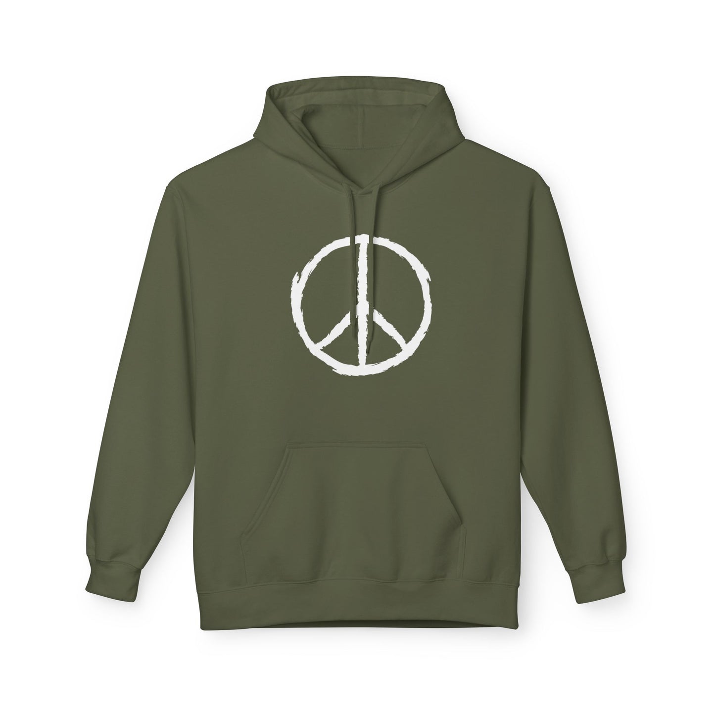 PEACE ZEICHEN HANDGEZEICHNET FRIEDENSSYMBOLE FRIEDENSBOTSCHAFT • Hippie Boho Hoodie für Damen & Herren • Baumwolle 🌿