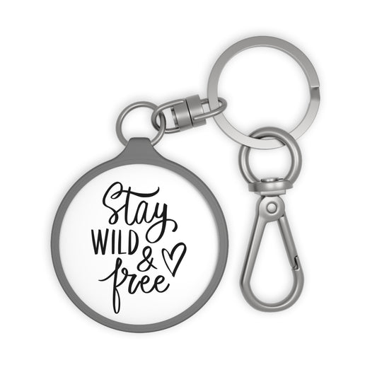 STAY WILD & FREE - BOHO STYLE • Edler Luxus Schlüsselanhänger mit Karabiner für Frauen & Männer