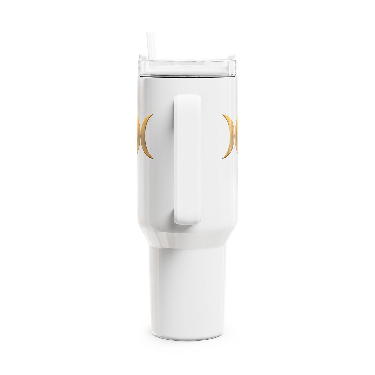 SONNE MOND - MONDPHASEN, MONDZYKLUS • Tumbler mit Henkel & Strohhalm • XXL Reisebecher 1,2L