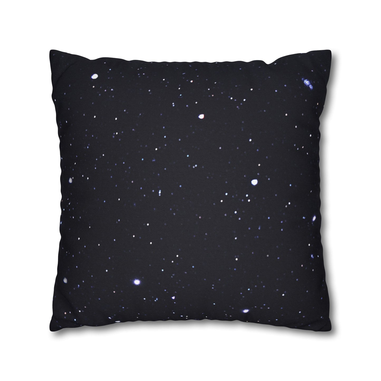 STERNENHIMMEL GALAXY • Deko Kissenbezug mit Reißverschluss Quadratisch Weiß