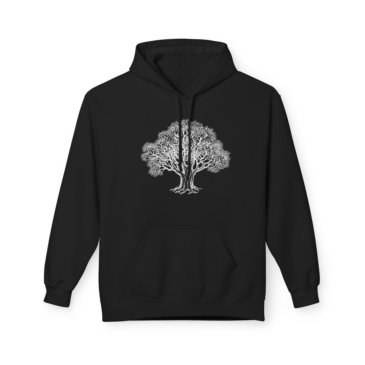 BAUM HANDGEZEICHNET ÄSTHETISCH SCHÖN • Fitness Hoodie für Damen & Herren Kapuzenpullover • Baumwolle 🌿