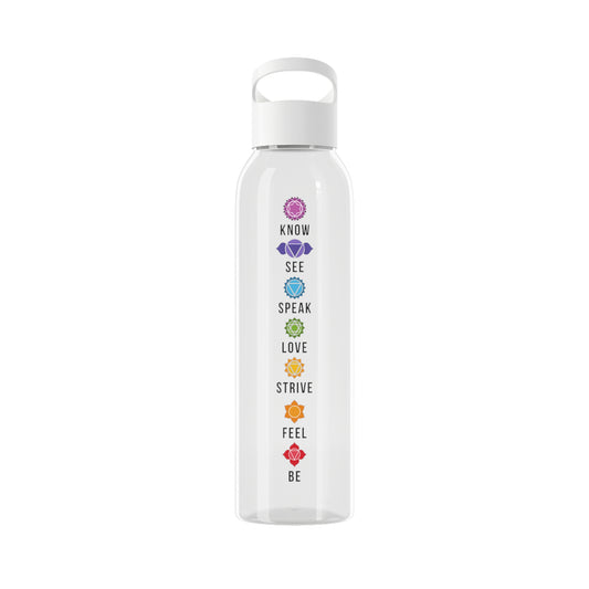 7 CHAKREN • YOGA MEDITATION Energiefelder • Wasserflasche Sky 650 ml