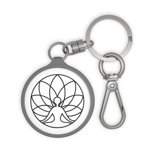 YOGA MEDITATION SPIRITUELLES SYMBOL • Edler Luxus Schlüsselanhänger mit Karabiner für Frauen & Männer