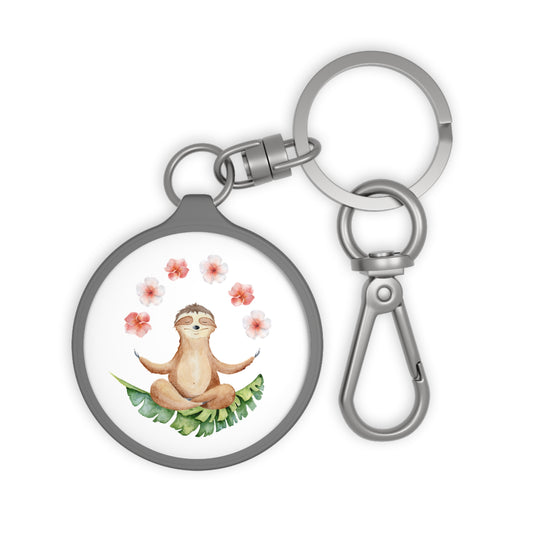 FAULTIER YOGA MEDITATION • Edler Luxus Schlüsselanhänger mit Karabiner für Frauen & Männer
