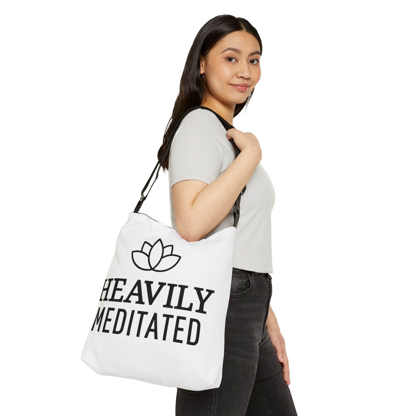HEAVILY MEDITATED • Tasche mit verstellbarem Träger • Innentasche mit Reißverschluss