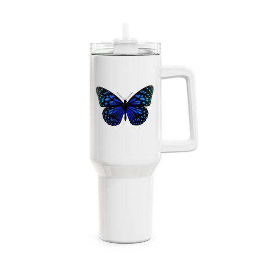 BLAUER SCHMETTERLING FALTER ÄSTHETISCH - YOGA SANTA