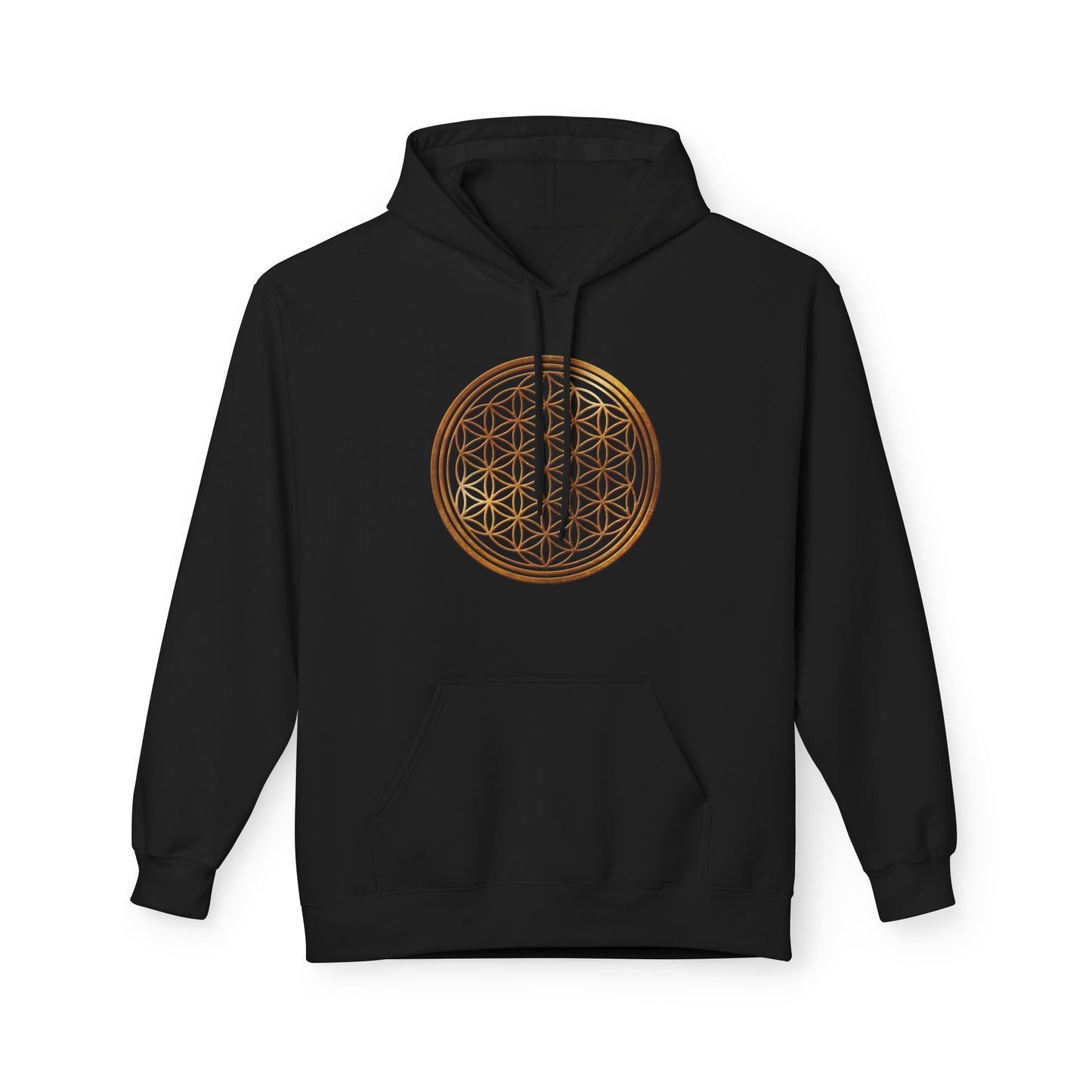 BLUME DES LEBENS SYMBOL ZEICHEN PRINTMOTIV • SPIRITUELLER Hoodie für Damen & Herren Fleece Kapuzenpullover Kuschelweich • Baumwolle 🌿