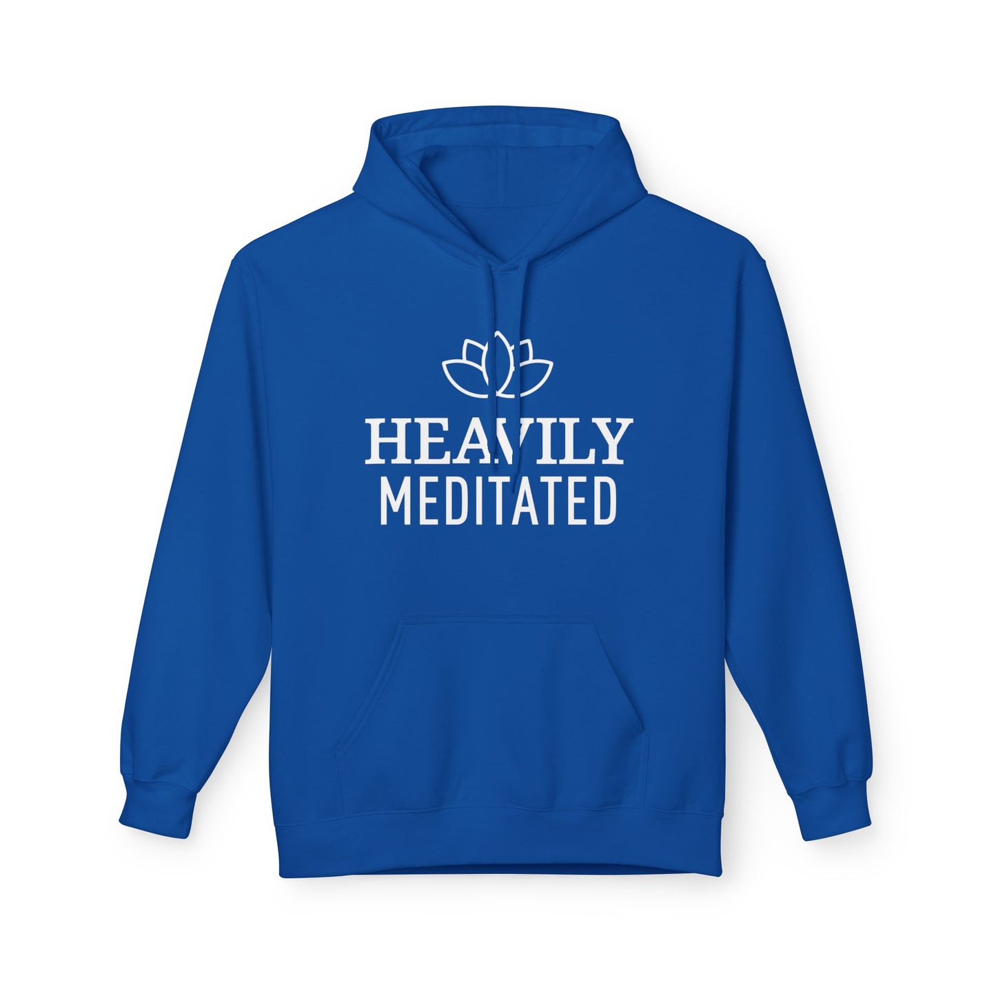 HEAVILY MEDITATED • LOTUSBLÜTE MINIMALISTISCHES DESIGN • Meditations Spruch Geschenkidee • Kuschelweicher Hoodie für Damen & Herren • Baumwolle 🌿 - YOGA SANTA