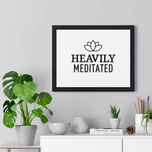 Horizontal Framed Poster - YOGA SANTA