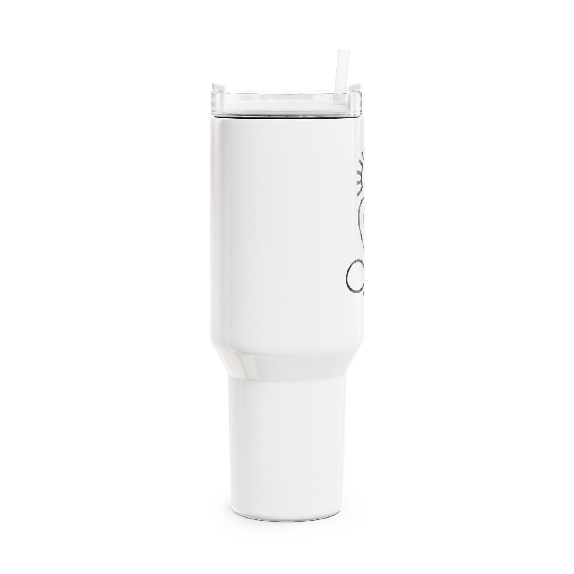 YOGA YOGI HERZ SONNE MEDITATION • Tumbler mit Henkel & Strohhalm • XXL Reisebecher 1,2L - YOGA SANTA