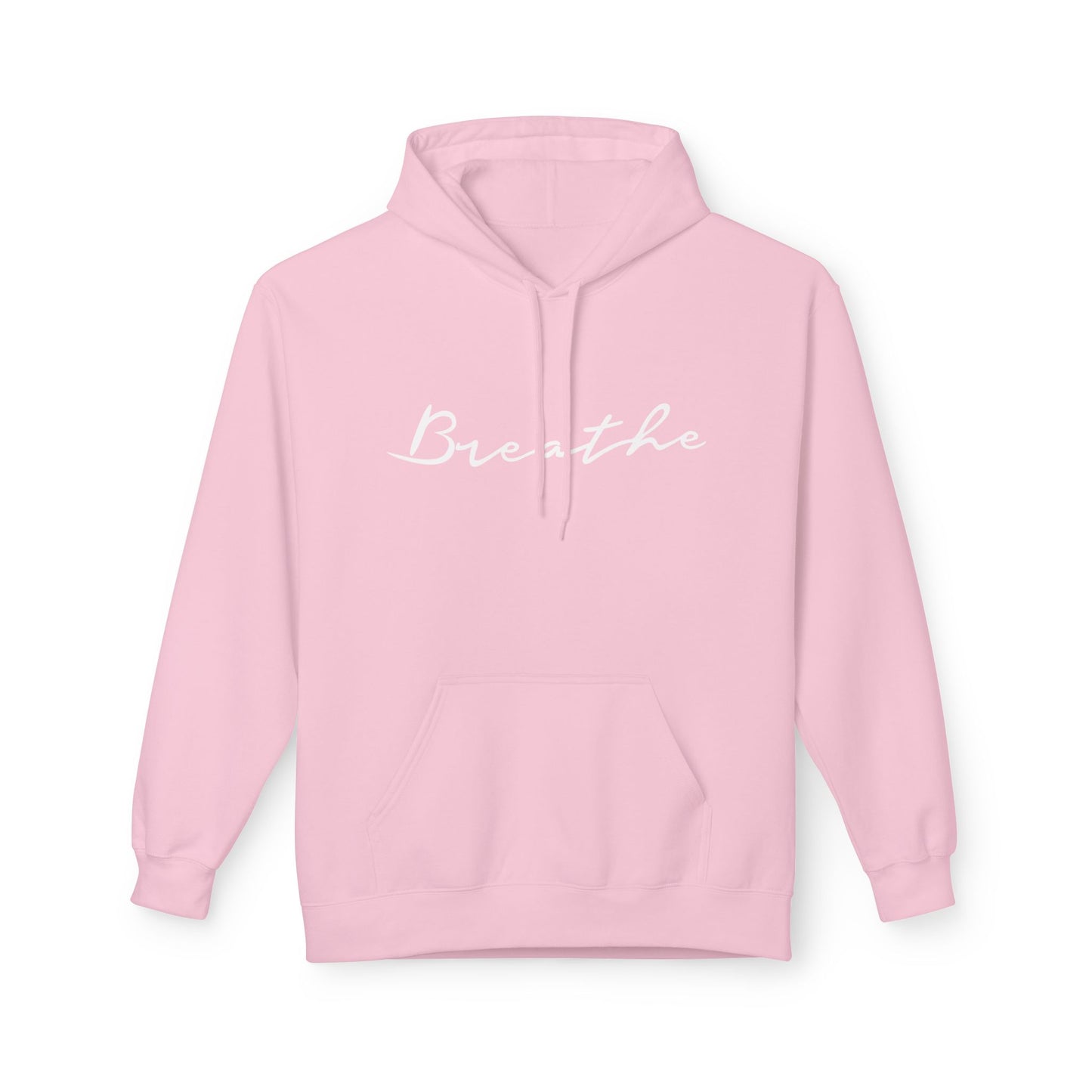 BREATHE YOGA SPRUCH ATEMMEDITATION • Minimalisitisches Design Kuschelweicher Hoodie für Damen & Herren Fitness • Baumwolle 🌿