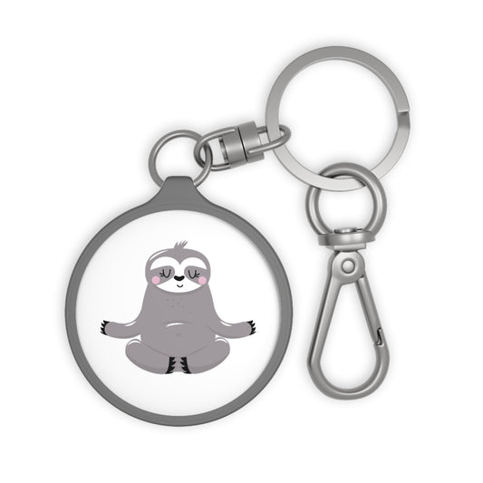FAULTIER MEDITATION YOGA • Edler Luxus Schlüsselanhänger mit Karabiner für Frauen & Männer