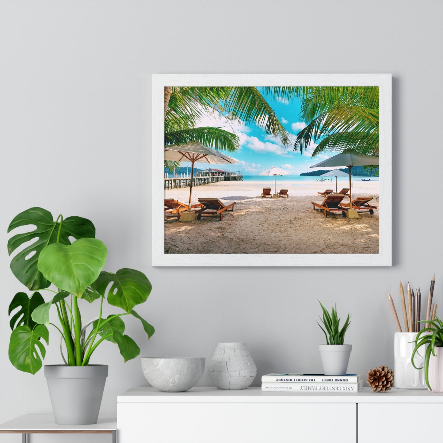 Horizontal Framed Poster • Urlaubsmotiv