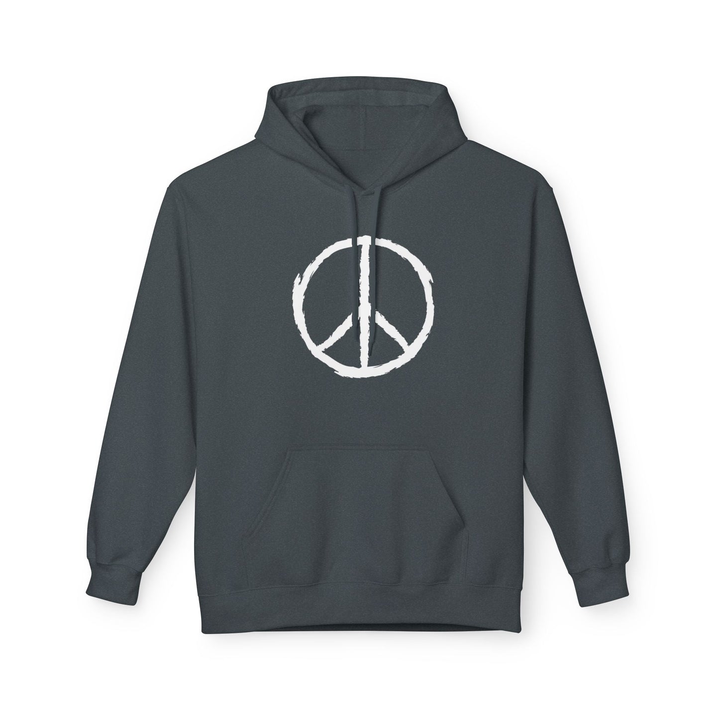 PEACE ZEICHEN HANDGEZEICHNET FRIEDENSSYMBOLE FRIEDENSBOTSCHAFT • Hippie Boho Hoodie für Damen & Herren • Baumwolle 🌿