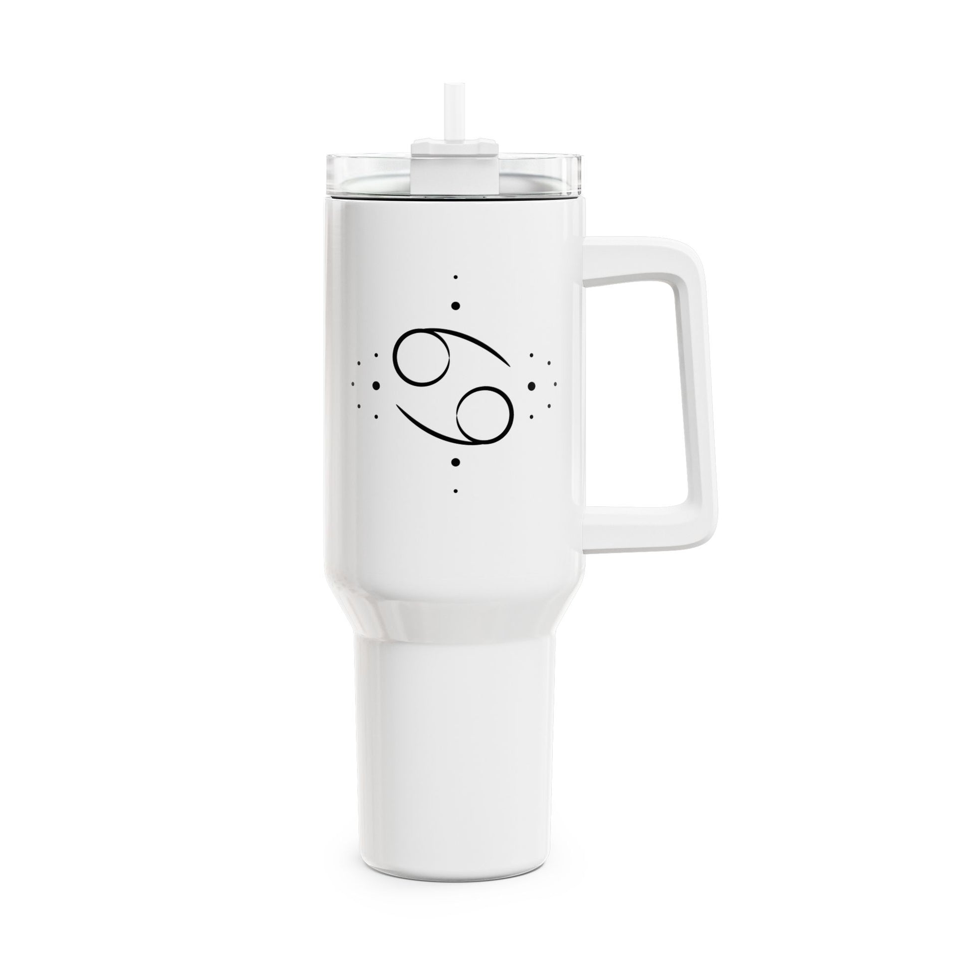 KREBS CANCER SYMBOL STERZEICHEN • Tumbler mit Henkel & Strohhalm • XXL Reisebecher 1,2L - YOGA SANTA