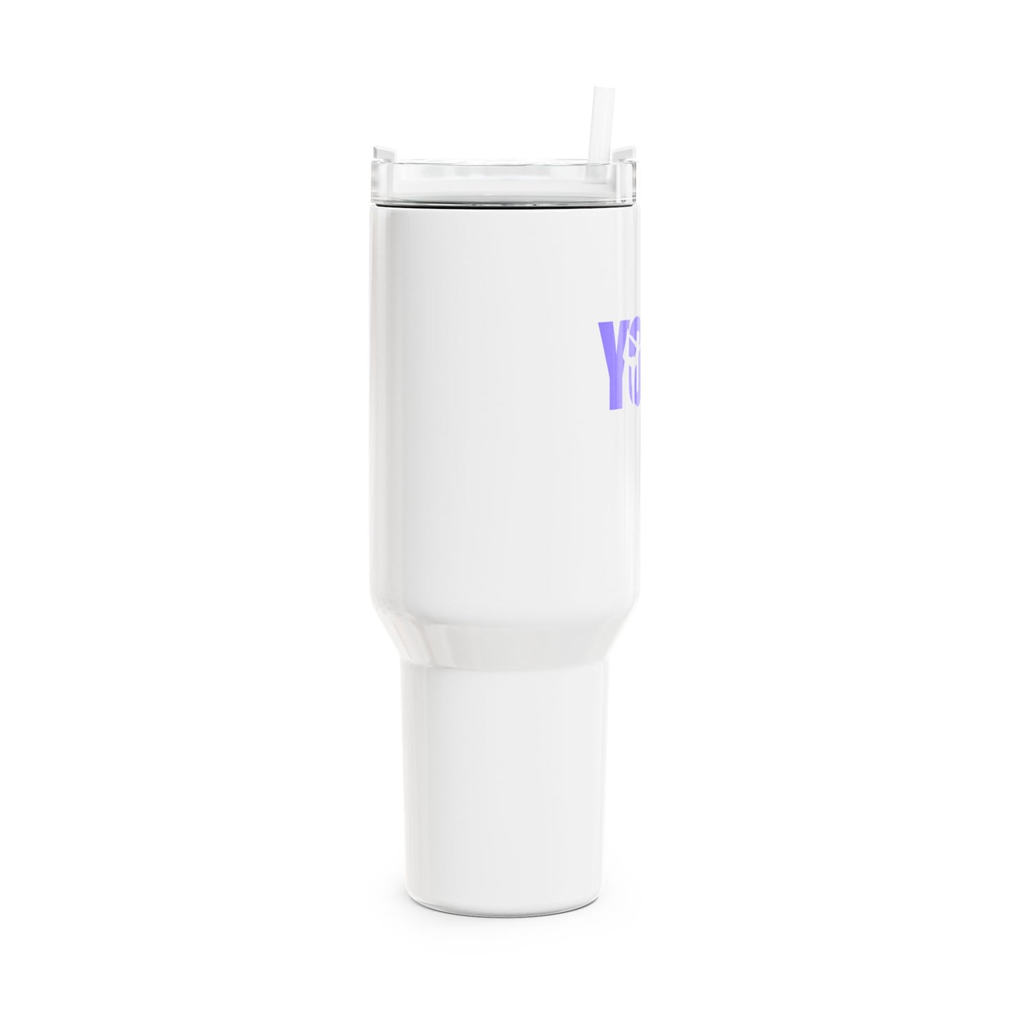 YOGA SCHRFITZUG YOGA POSEN ASANAS lila violet • Tumbler mit Henkel & Strohhalm • XXL Reisebecher 1,2L - YOGA SANTA