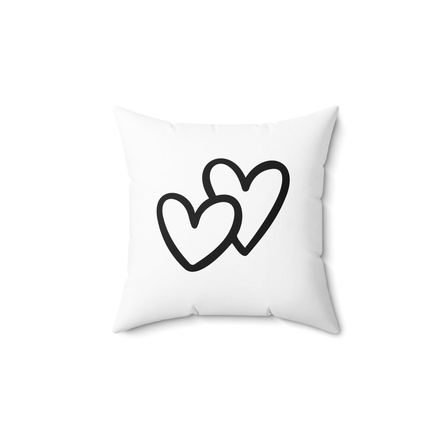 HERZEN NIEDLICH • Liebesbeweis Geschenk, LOVE Liebesbotschaft • Deko Kissen mit Reißverschluss Quadratisch Weiss