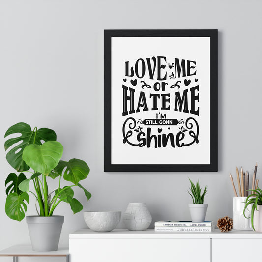 Vertical Framed Poster